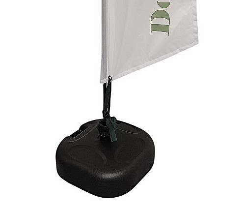 Base eau drapeau publicitaire oriflamme