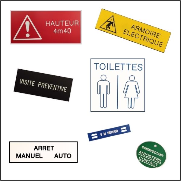 PFIREG plaque gravee abs personnalise compil