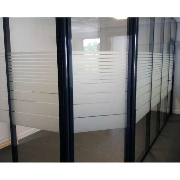 vitrophanie occultante cloison de bureau