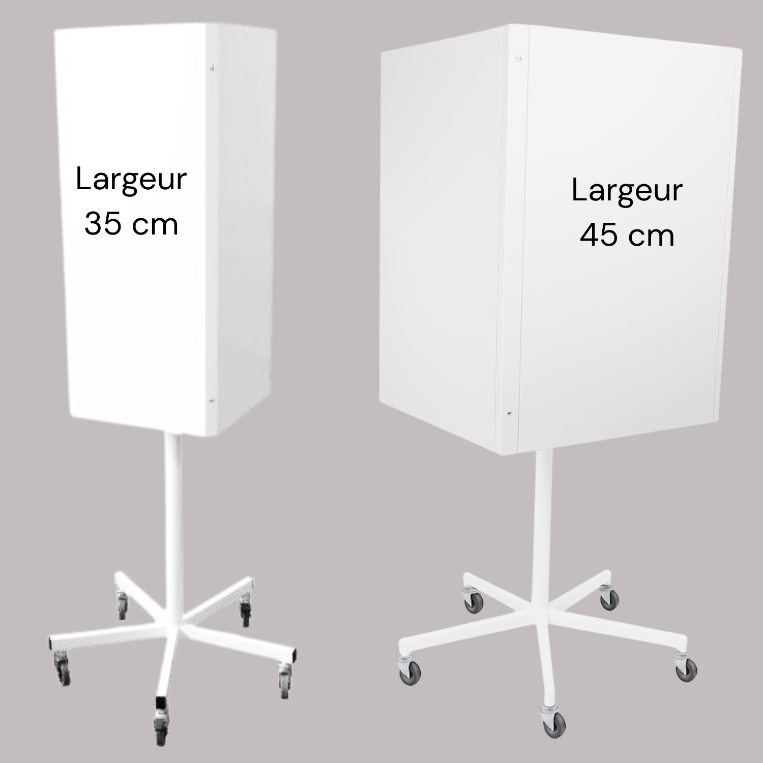 Panneau affichage totem 4faces largeurs