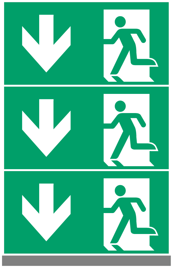 planches de pictogrammes issue de secours