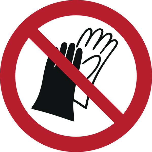 Port gants interdits P028