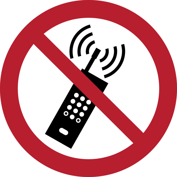 Telephones portables interdits P013
