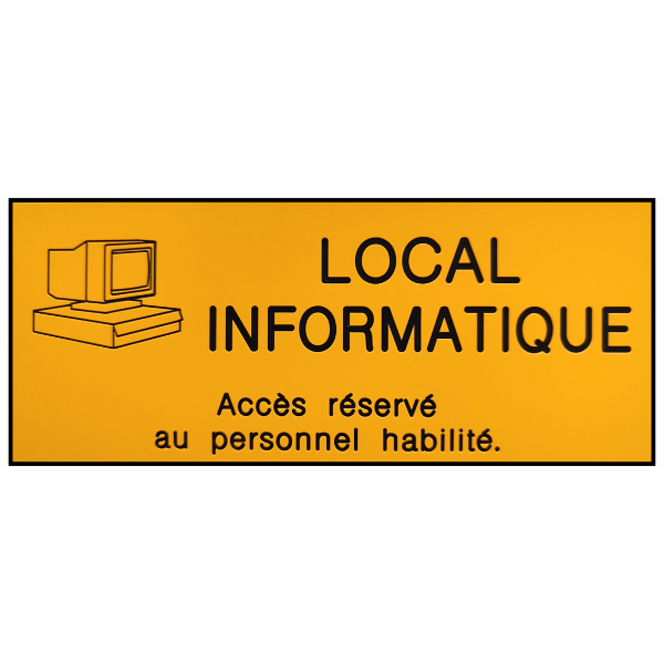 PFISEPH plaque gravee abs local informatique 1