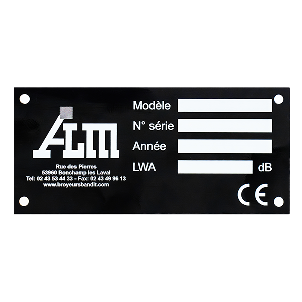 plaque constructeur