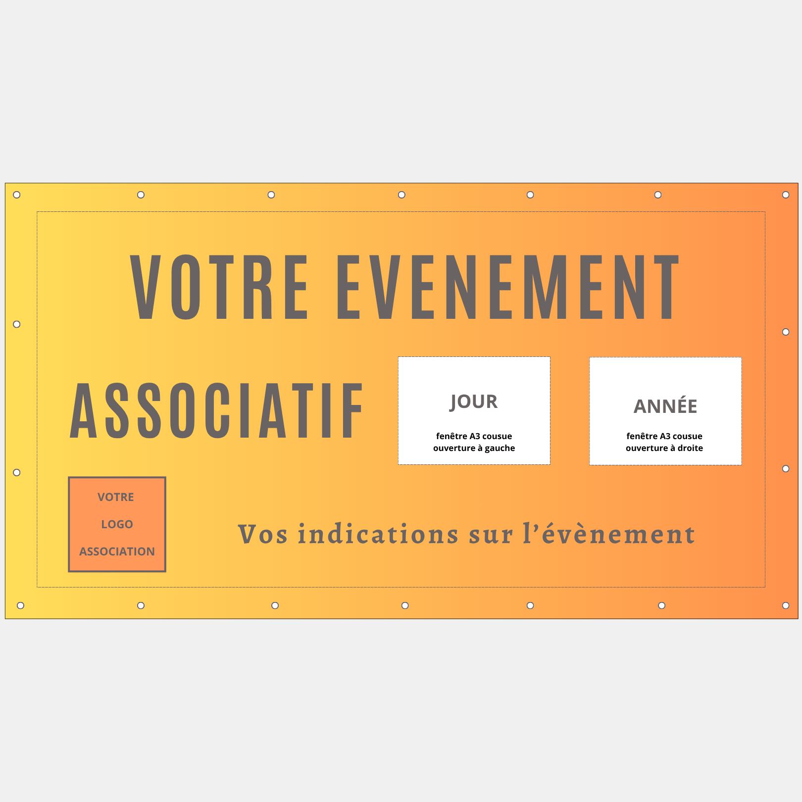 Banderole pour associations