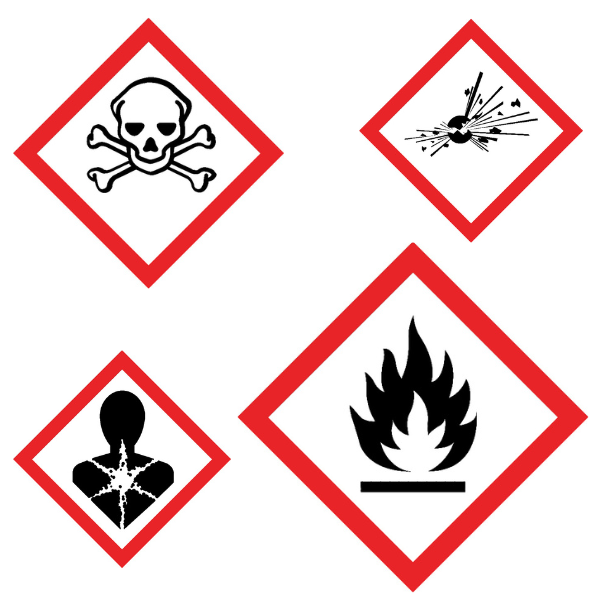 Pictogrammes CLP produits dangereux